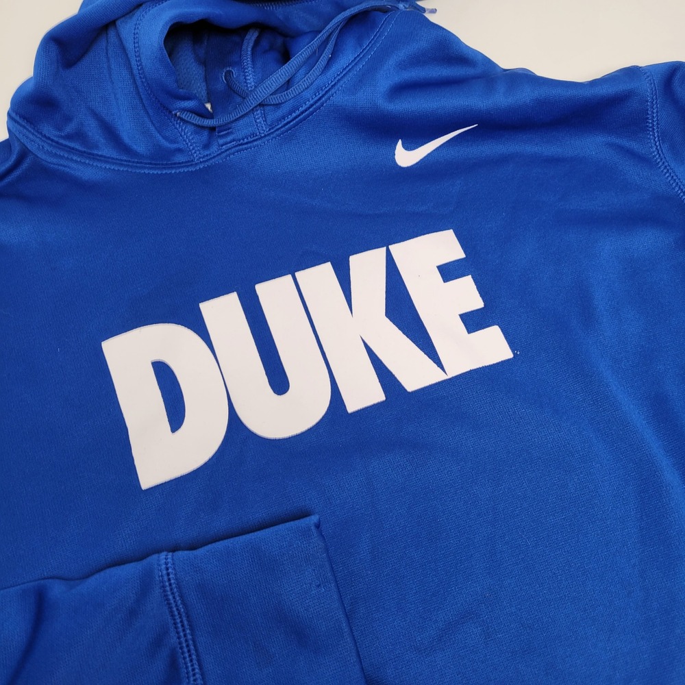 Nike Duke Hoodie Mens Large Blue Good Therma-FIT Pullover‎ Sweatshirt FA13BOV